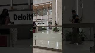 Hyderabad Deloitte Office Inside view Main entrance to work location deloitte hyderabad india [upl. by Lasky]