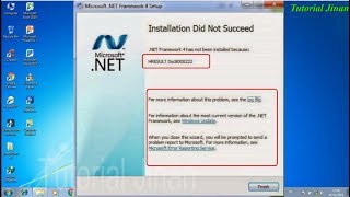 Mudah  cara mengatasi net framework 4 0 amp 45 error atau gagal instal  Offline  Tutorial Jinan [upl. by Aekal]