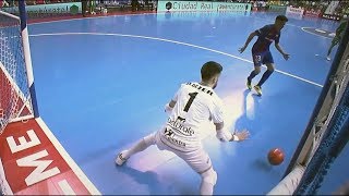 MEJORES PARADAS DE FUTSAL  PORTEROS LNFS  RAUL JEREZ  FEDE  ASIER [upl. by Awad53]