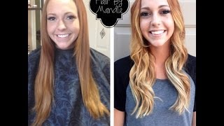 Red Hair to Blonde Melt  Beautiful Melt  Technique of how to do a Blended Melt [upl. by Medwin]