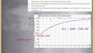 Begrenztes Wachstum  Exponential und eFunktionen ★ Übung Wachstum [upl. by Ahsimek]