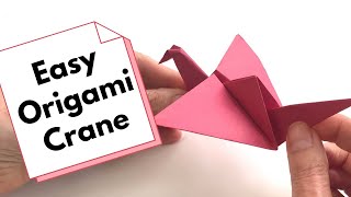 How to Make an Easy Origami Crane with Flapping Wings in 5 Minutes [upl. by Lizbeth919]