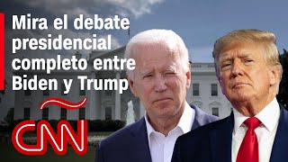 Debate presidencial completo entre Joe Biden y Donald Trump  Elecciones EEUU 2024 [upl. by Hallerson]