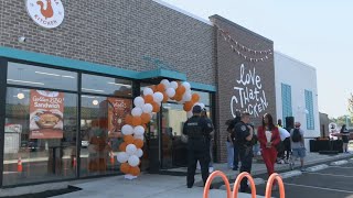 Popeyes Louisiana Kitchen holds grand opening in Louisville [upl. by Vergos]