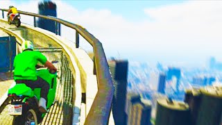 Stunting On Buildings GTA 5 Funny Moments [upl. by Eblehs]