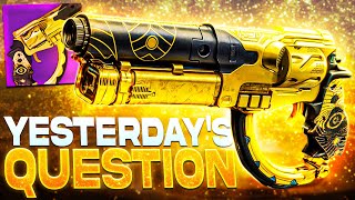 HURRY GO GET THE NEW TRIALS HAND CANNON NOW Yesterdays Question [upl. by Eirrehs]