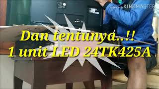 UNBOXING LED LG 24TK425A [upl. by Arlyne]