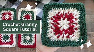 Crochet Granny Square Tutorial [upl. by Mccreary]