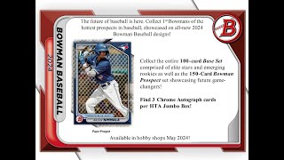 2024 Bowman Delight Full Case Pick Your Team PYT Break 305  51224 [upl. by Angell]