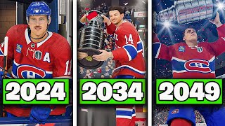 Rebuilding The Montreal Canadiens Until Franchise Mode Ends [upl. by Animrac]