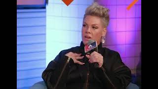 Pink Defends Madonna in absurd interview question [upl. by Jule]