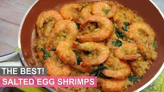 THE BEST SALTED EGG SHRIMP  HUNGRY MOM COOKING [upl. by Nakashima]