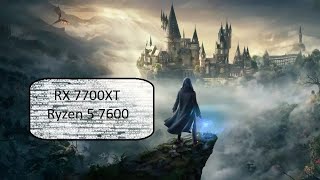 Hogwarts Legacy Rx 7700XT Ryzen 5 7600 1080p all settings no Raytracing [upl. by Pelmas]