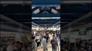 MRT EastWest Line disruption Crowds queues at stations bus stops after daylong disruption [upl. by Niwrud]