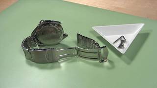 How to Change a Metal Watch Band with End Pieces [upl. by Eniamrehs]