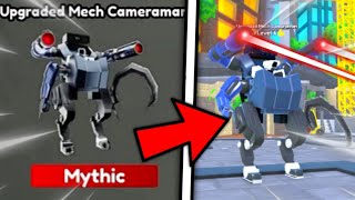 😱 I Got A Brand New OP 🔥 UPGRADED MECH CAMERAMAN 🥳  Toilet Tower Defense Roblox [upl. by Yemorej]