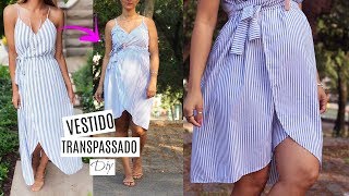 DIY VESTIDO TRANSPASSADO  GESTANTES E GRÁVIDAS  SÉRIE ROUPAS DA CHINA  DAYSE COSTA [upl. by Biles951]