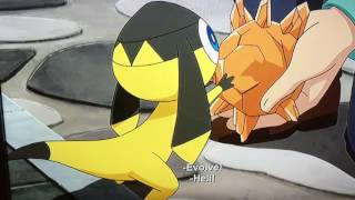 Pokemon X and Y Helioptile evolves into Heliolisk [upl. by Rehotsirk]