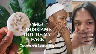 Dermaplaning at Home  how to get clear skin clearskin Dermaplaning skincare [upl. by Suolhcin]