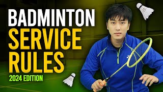 10 Badminton Service Rules 2024 Edition [upl. by Gleda]