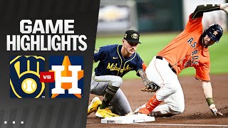 Brewers vs Astros Game Highlights 51724  MLB Highlights [upl. by Gonick]