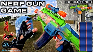 NERF GUN GAME 220  Nerf First Person Shooter [upl. by Hanavas324]