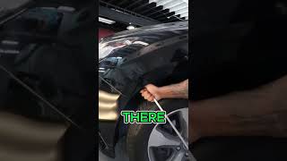 Large Fender Dent Removal GPDR Mini Tutorial paintlessdentrepair gpdr paintlessdentremoval [upl. by Darda]