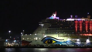 AIDANOVA CRUISE SHIP ARRIVAL SOUTHAMPTON FROM ZEEBRUGGE 111224 [upl. by Weide]