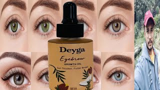 Deyga Eyebrow Growth Oil  Honest Review [upl. by Arobed]