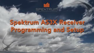 Spektrum AS3X Step 1 Transmitter Setup Initial Setup [upl. by Shawn490]