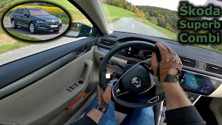 2023 Škoda Superb Combi 20 TDI 4x4 DSG 147 kW  POV test drive on twisty roads [upl. by Salba]