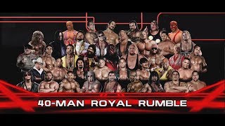 WWE 2K14  40 Man RetroLegend Royal Rumble [upl. by Ramgad]