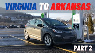 Chevy Bolt EV Trip from Virginia to Arkansas pt2 [upl. by Onder]