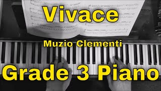 Vivace  Grade 3 ABRSM Piano 20232024 A2 [upl. by Licna518]