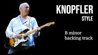 Knopfler style B minor backing track 100 bpm [upl. by Atinal363]