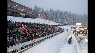 SiscanuOprea crash on Luge Doubles World Cup in Altenberg [upl. by February943]