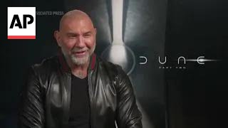 Dave Bautista on Dune Part Two  AP interview [upl. by Stralka]