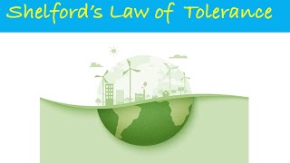 Shelford’s Law of Tolerance  CSIR NET  Ecology science biology csirnet csir ecology [upl. by Eniahs]