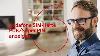 Vodafone SIMKarte PUK  Super PIN anzeigen [upl. by Brigida419]