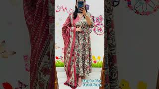 Jaipuri Azrak Floral Print Idaho Pattern Suit 🎉🎉Designer Mughal Theme in Idaho style [upl. by Nyladnohr]