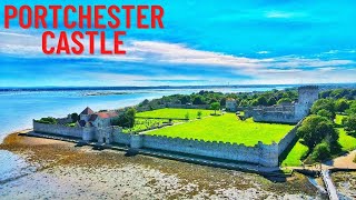 Portchester Castle  A Birds Eye View [upl. by Haral440]