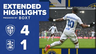 Extended highlights  Leeds United 41 Huddersfield Town  EFL Championship [upl. by Legin]