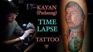 Padaung Myanmar  Traditional Tattoo Time Lapse [upl. by Osrock751]