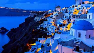 Santorini holidays サントリーニ島の祝日 산토리니 휴가 聖托里尼假期  Chillout Relax Read Study Work Sleep Cure Music [upl. by Asaph]