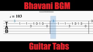 Bhavani BGM Guitar Tabs  Master  Vijay  Anirudh [upl. by Jew997]