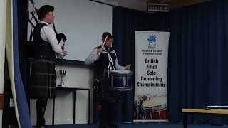 Mark Leishman  Qualifier  RSPBA Adult British Solo Drumming Championships 2024 [upl. by Giorgi813]