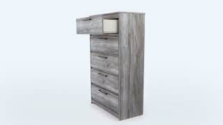 Baystorm Gray 5 Drawer Chest [upl. by Nyvar579]