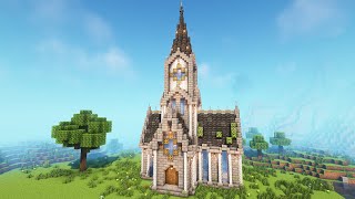 Minecraft  Medieval Church  Minecraft Tutorial [upl. by Areta]