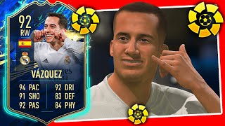 TOTS FEKIR REVIEW 92 TOTS NABIL FEKIR PLAYER REVIEW  FIFA 21 ULTIMATE TEAM [upl. by Ajat]