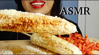 ASMR CORN 🌽 ON THE COB  ELOTE AND HOT FUNYUNS  JUICY AND CRUNCHY SOUNDS NO TALKING  KiKi ASMR [upl. by Enihpled]